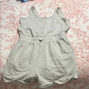 Abercrombie Kids Heather Gray Sleeveless Romper
